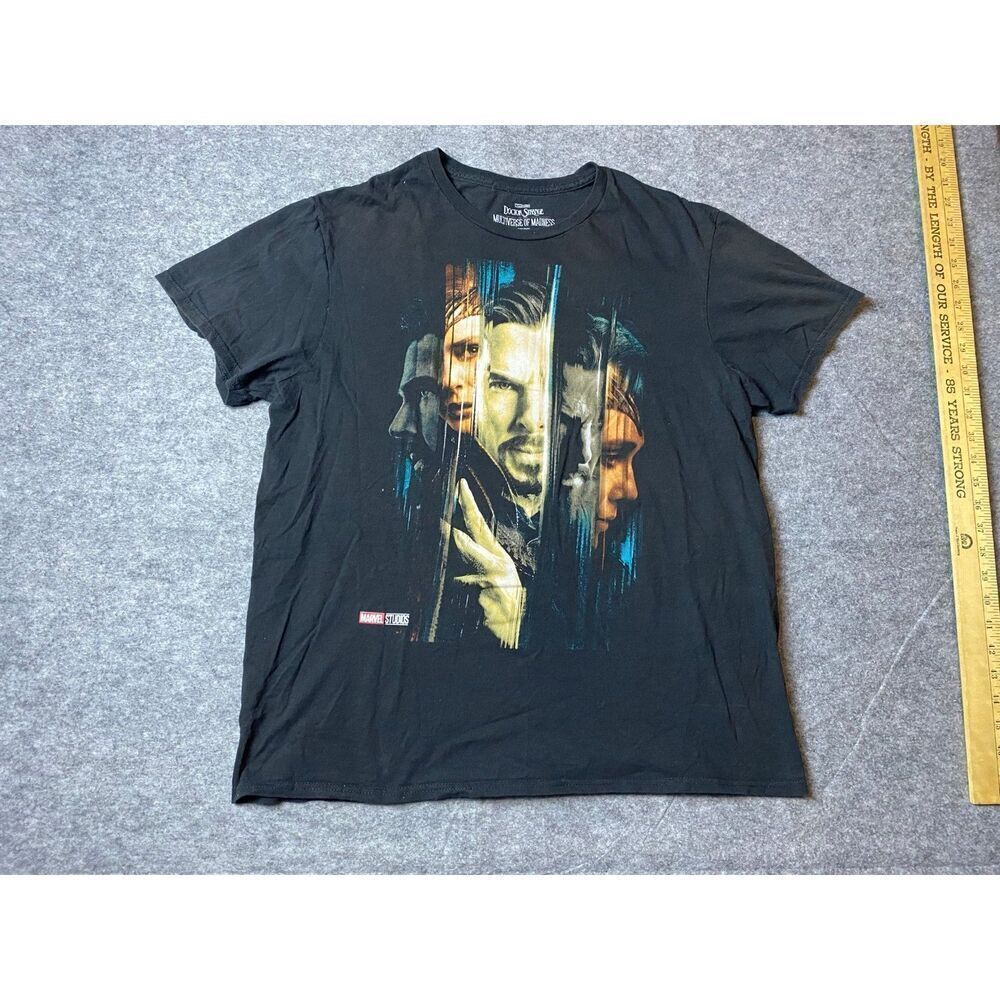 Doctor Strange Shirt Mens Large Black Multiverse of Madness Marvel Wanda Tee
